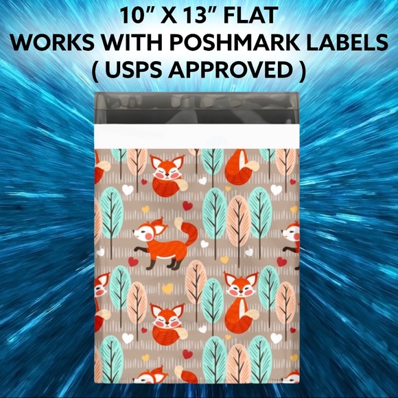 50 10X13 Poly Mailers Fox And Woods Shipping Envelopes PRICE IS FIRM Fall - Picture 9 of 9